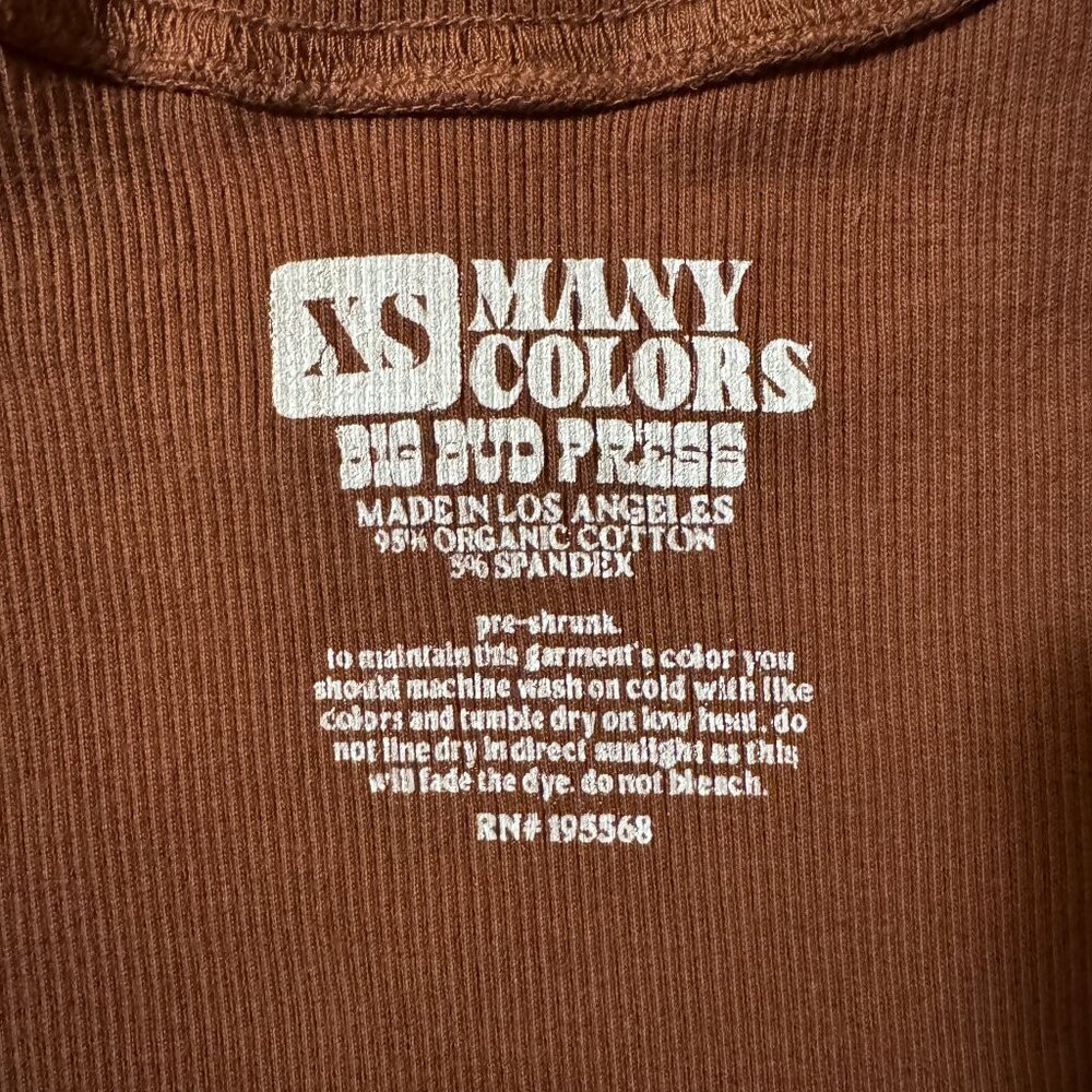 Big Bud Press Sleeveless Essential Turtleneck in Fudgesicle Brown - Picture 4 of 6